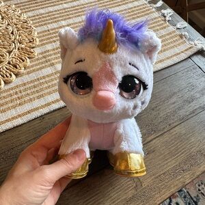 FurReal Present Pets Unicorn Interactive Plush Pet Toy Gently Used